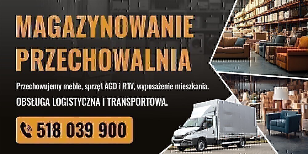 Elbląg MAGAZYNOWANIE PRZECHOWALNIA Przechowujemy meble, sprzęt AGD i RTV, wyposażenie mieszkania. Obsługa logistyczna