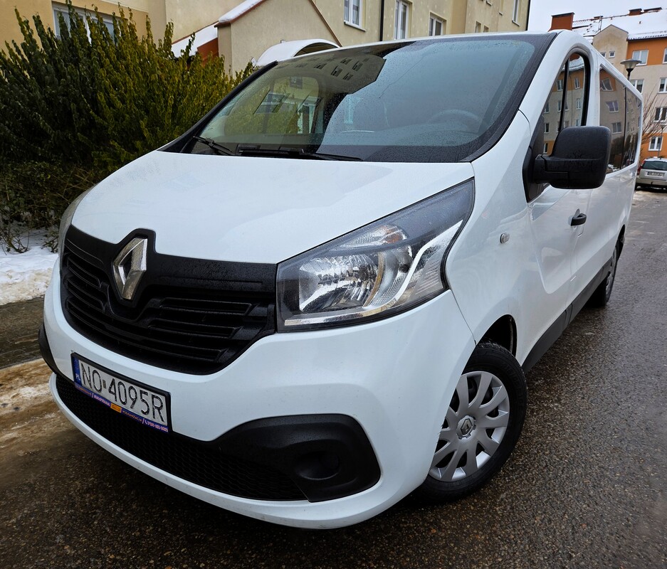 Elbląg Renault Trafic Long 1.6Diesel 125KM 2018Rok 9-Cio Osobowy Polski Salon -Wspomaganie