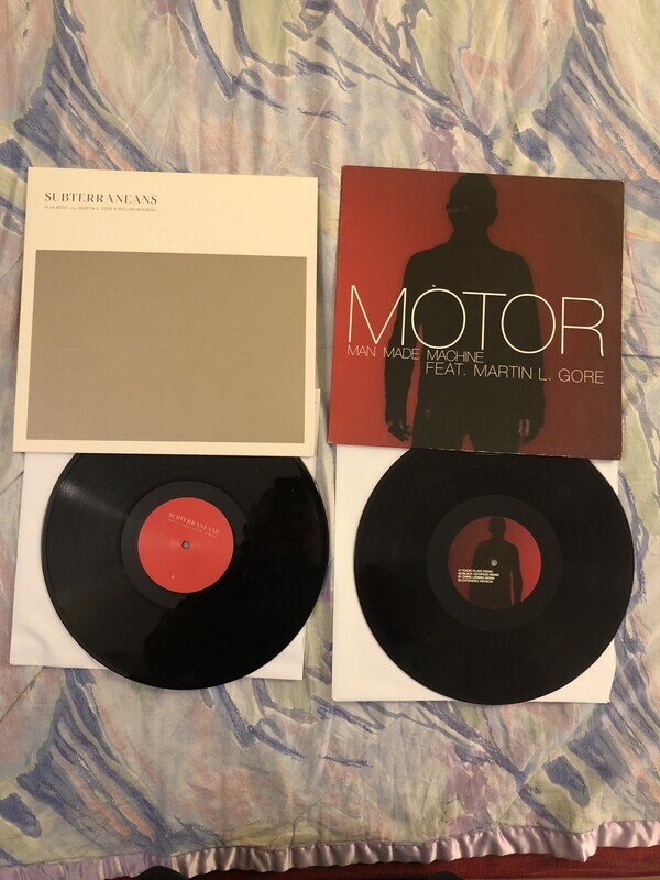 Elbląg 2x Winyl Motor feat. Martin L. Gore (Depeche Mode)- Man Made Machine- stan bardzo dobry. Drugi to Subterraneans