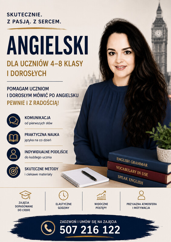 Elbląg Korepetycje z języka angielskiego.