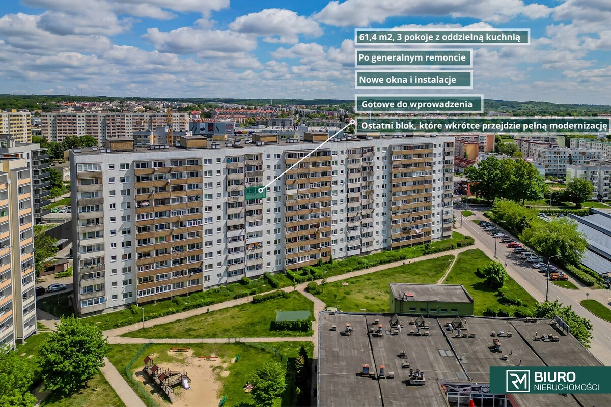 Elbląg 3 Pokoje | Piękny widok | Zawada | Po remoncie