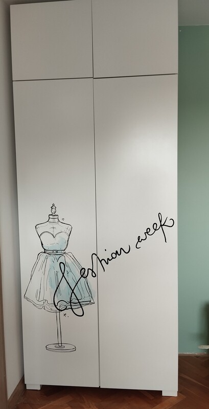 Elbląg Sprzedam zestaw mebli Meblik (kolekcja fashion mint). Cena zestawu 700 zł. Poszczególne elementy: szafa z