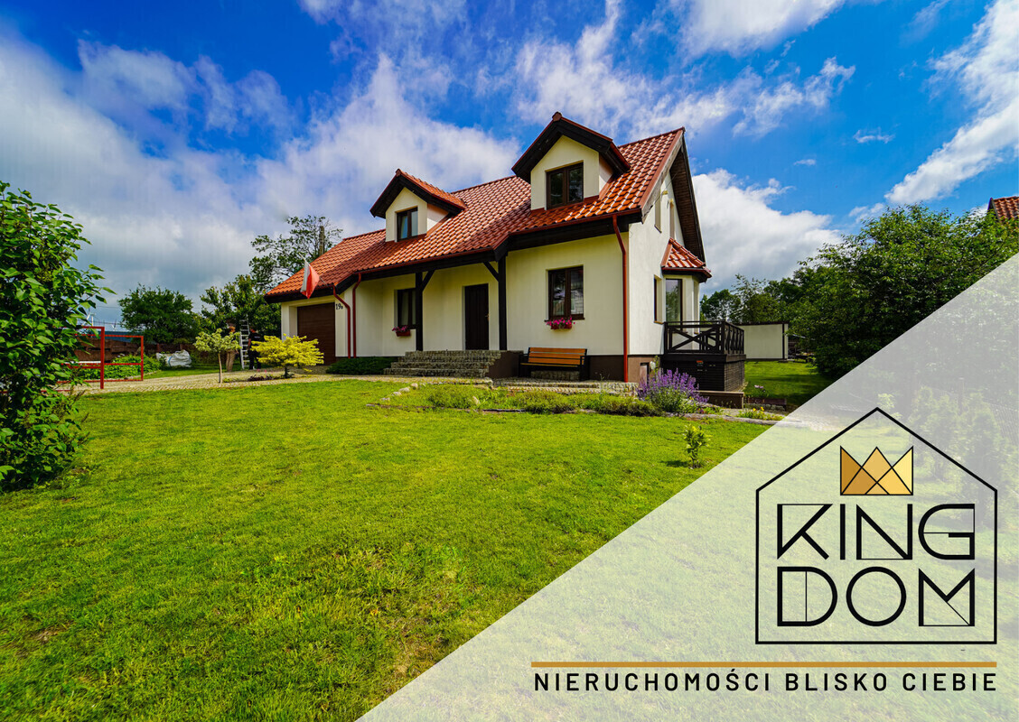 Elbląg KINGDOM NIERUCHOMOŚCI BLISKO CIEBIEWOLNOSTOJĄCY DOM JEDNORODZINNY Z GARAŻEM I BUDYNKIEM GOSPODARCZYMPOSADOWIONY