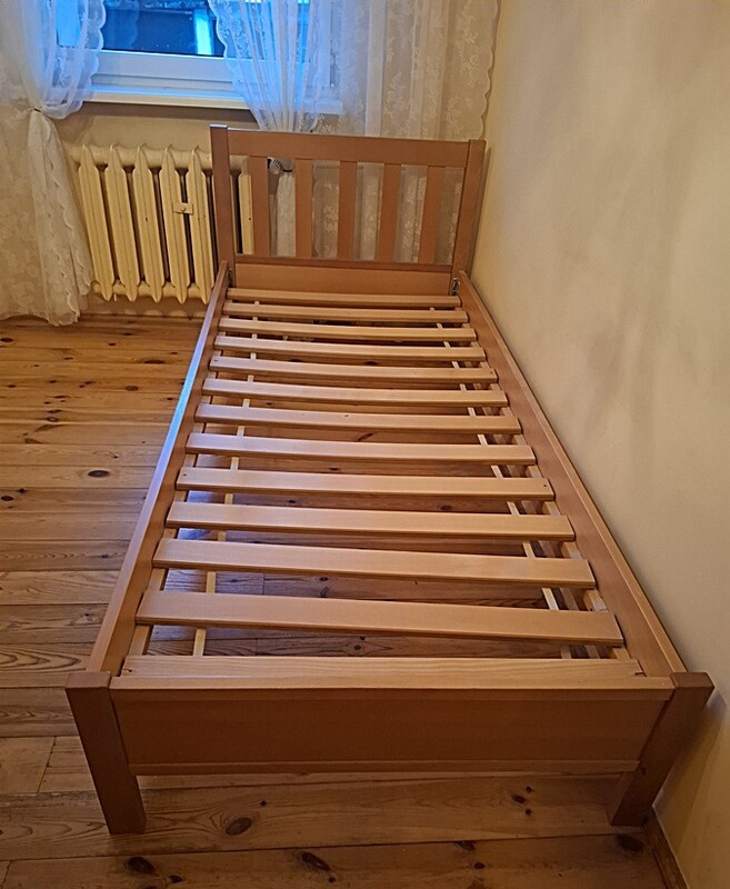 Elbląg ŁÓŻKO 90 x 200 cmz MateracemBukoweKompletne