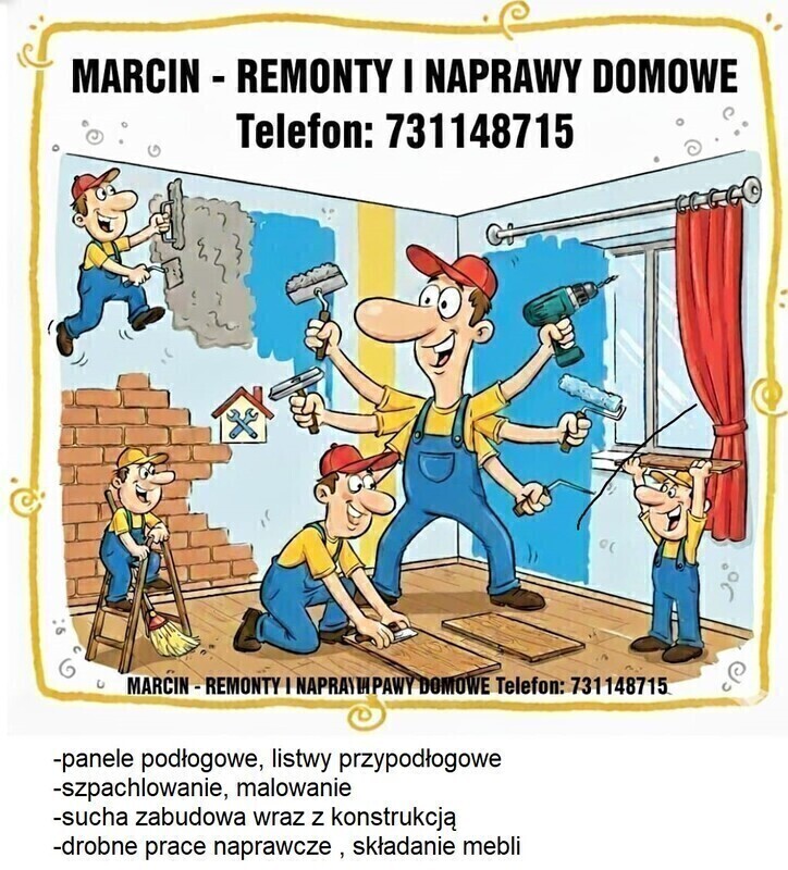 Elbląg Prace wykończeniowe i remonty – Twój dom w nowych barwach! 🎨Planujesz remont 🏠 i szukasz