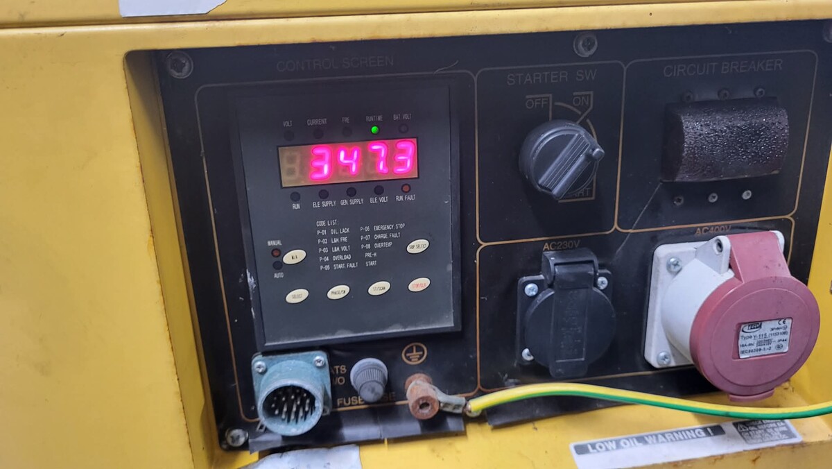 Elbląg Sprzedam agregat prądotwórczy 5kW KIPOR Napędzany dieslem 347 przepracowanych motogodzin Cena 1500 zł do