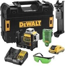 Elbląg DCE089D1G Laser krzyżowy zielony
12V XR Krzyżowy zielony laser liniowy
- 1 X 2Ah bateria 
- ładowarka 
- 3