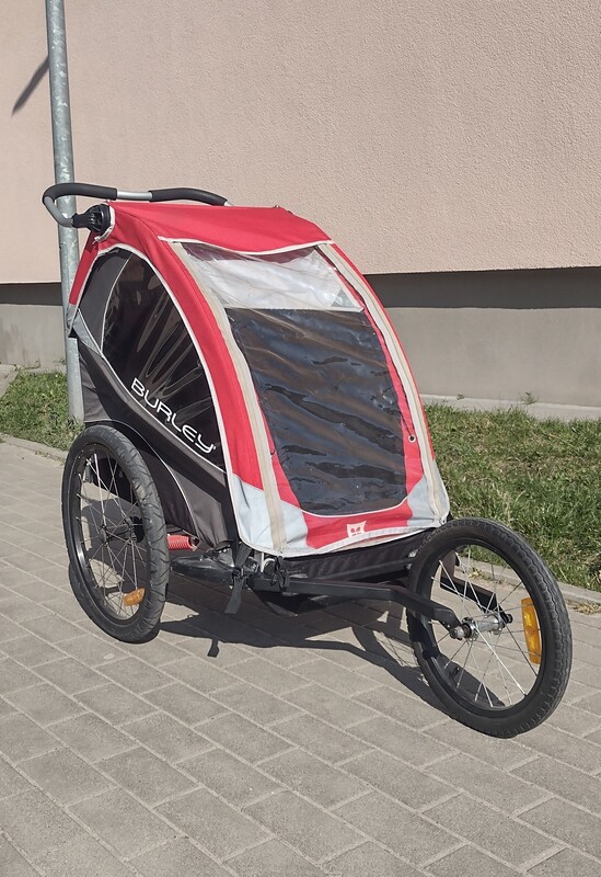 Elbląg Sprzedam wózek rowerowo - biegowy Burley solo jednoosobowy z amortyzacją, dodatkowym kołem i wkładką do