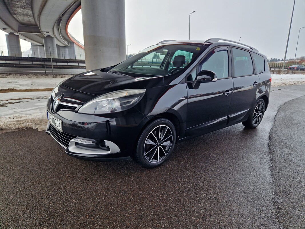 Elbląg Sprzedam samochód osobowy Renault Megane Grand Scenic, 1.6 Diesel, rok produkcji 2015.Rodzinne auto 7 osobowe w