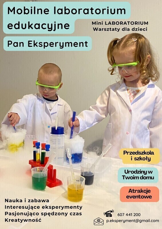 Elbląg Pan Eksperyment IIPotrzebuję do pracy osobę do 30 roku życia. Praca polega na prowadzeniu