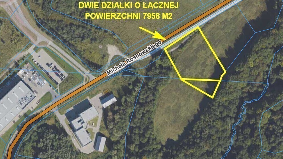 Elbląg * * * ABC NIERUCHOMOŚCI * * *NOWA OFERTA! DZIAŁKI INWESTYCYJNE W ELBLĄGU!dwie działki o łącznej pow. 7958 m2w