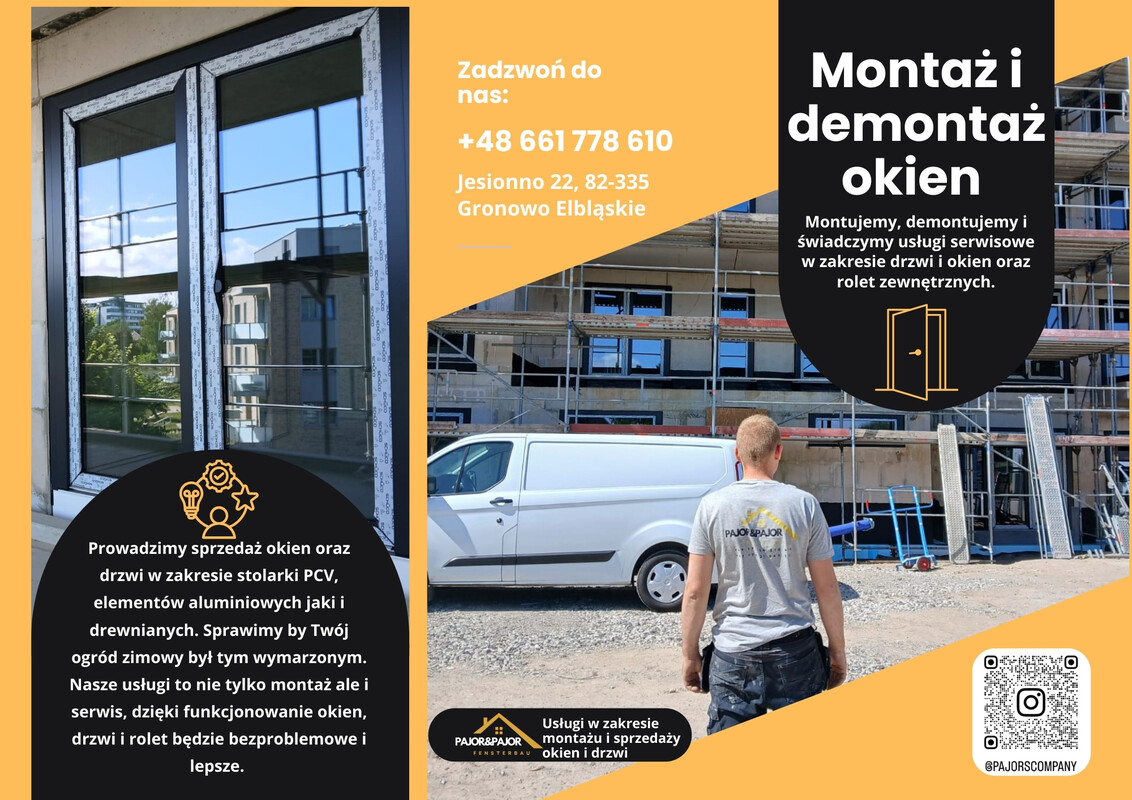 Elbląg MONTAŻ OKIEN, DRZWI I ROLET - NOWE I STARE BUDOWNICTWO; SERWIS&nbsp; 