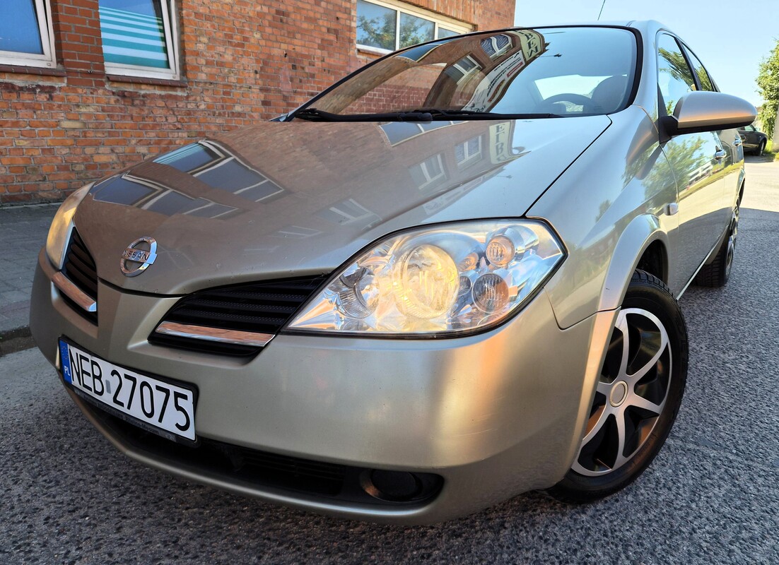 Elbląg Nissan Primera 1.9DCI 120Km 2004Rok Zwinne Miejskie Autko -Wspomaganie Kierownicy Tempomat Elektryczne Lusterka