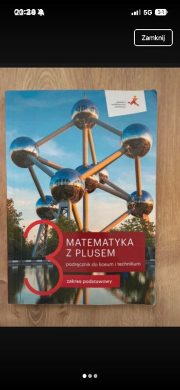 Elbląg Sprzedam podręcznik do matematyki do technikum i liceum 3 matematyka z plusem. Stan bardzo dobry.
