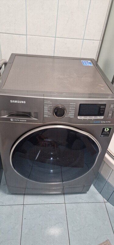 Elbląg Na sprzedaż pralko-suszarka Samsung WD80J6410AX Crystal Gloss (2017). 
Wymiary (GxSxW) [cm]: 60 x 60 x 85
W