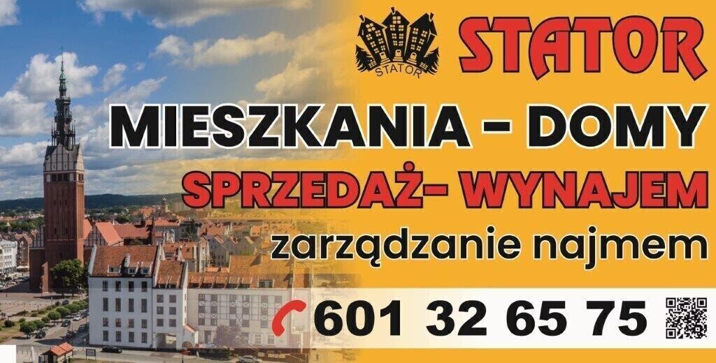 Elbląg STATOR NIERUCHOMOŚCI - JUŻ 30 LAT SPRZEDAJEMY WYNAJMUJEMY MIESZKANIAOBSŁUGUJEMY WYNAJEM MIESZKAŃMASZ MIESZKANIE