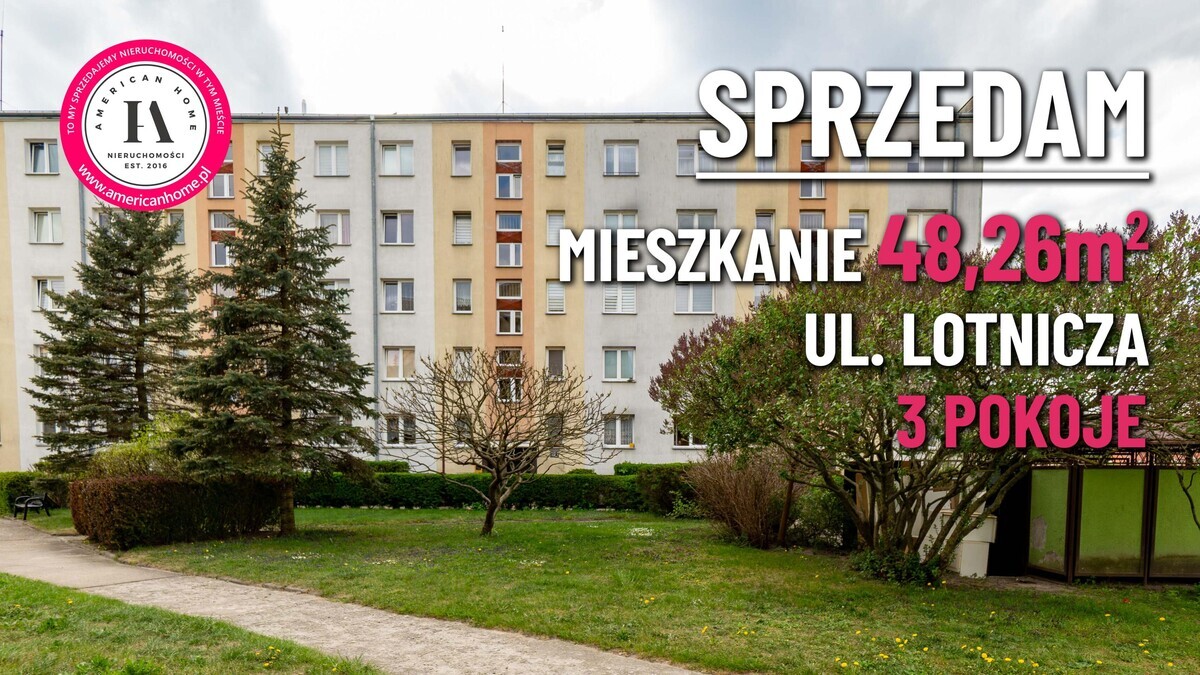 Elbląg &nbsp; TO MY SPRZEDAJEMYNIERUCHOMOŚCI W TYM MIEŚCIEBIURO NIERUCHOMOŚCIAMERICAN HOMESPRZEDAM - 3 POKOJE - LOTNICZA
