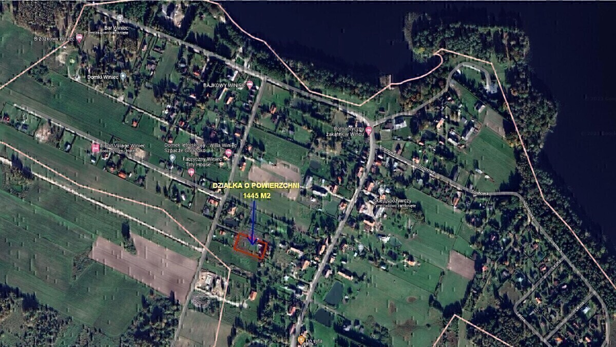 Elbląg * * * ABC NIERUCHOMOŚCI * * * POLECAMY ŚWIETNĄ DZIAŁKĘ NAD JEZIOREM !!!o pow. 1 445 m2z