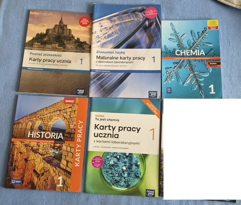 Elbląg Sprzedam podręczniki do 1 klasy:
FIZYKA Maturalne karty pracy 1 z dziennikiem laboratoryjnym, Nowa Era
CHEMIA