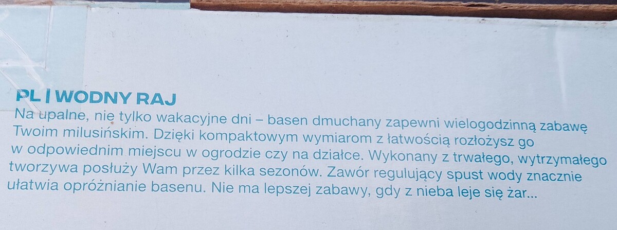 Elbląg Mam do zaoferowania basen dla dzieci o wymiarach 262/175/51 basen jest nowy nie używany wszystko widoczne na