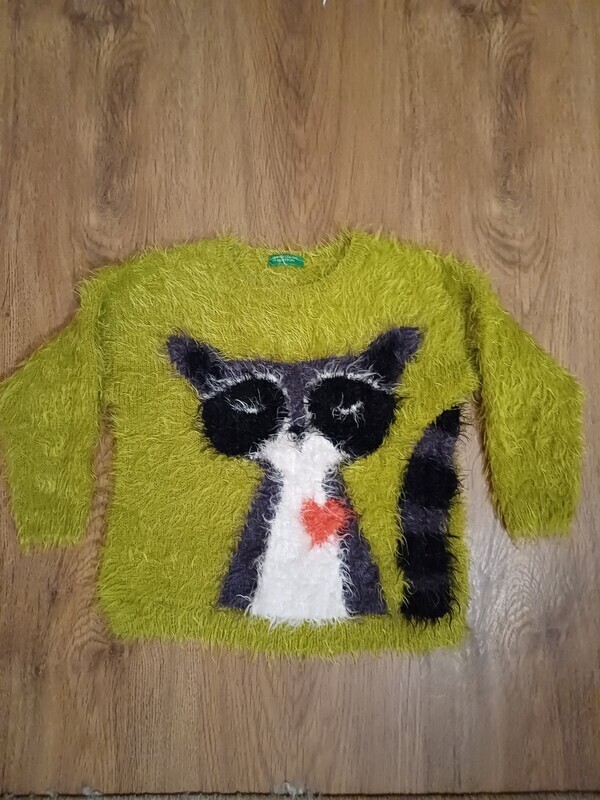 Elbląg Cudny sweterek włochaty, rozmiar 2 lata stan idealny