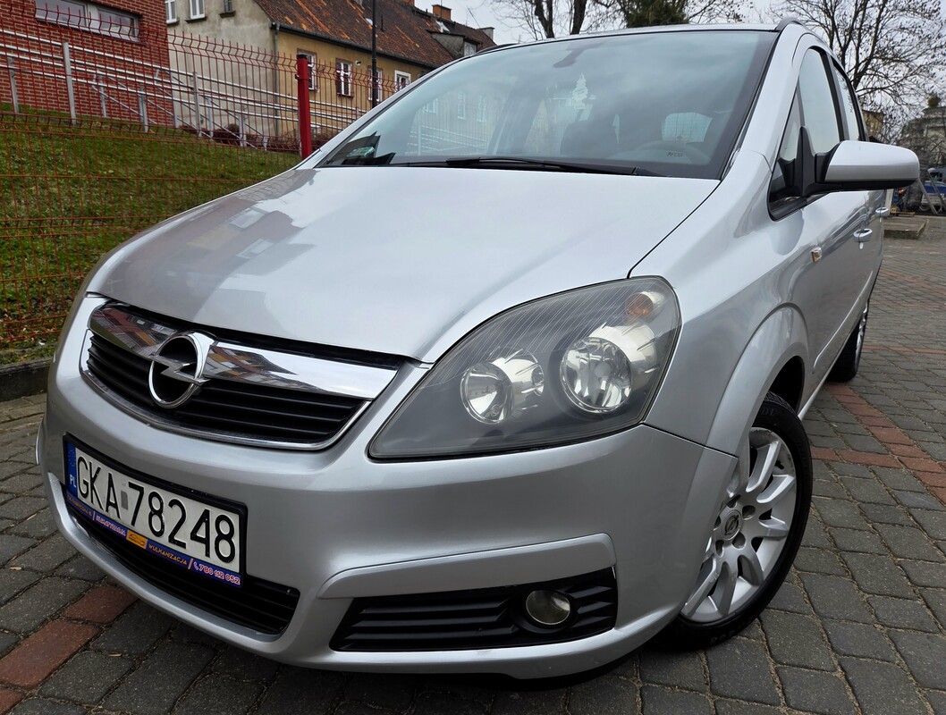 Elbląg Opel Zafira B 1,6Benzyna Gaz 105KM 2008Rok 7-Osobowa Gaz Ważny Do 2035r-Klimatronik Poduszki