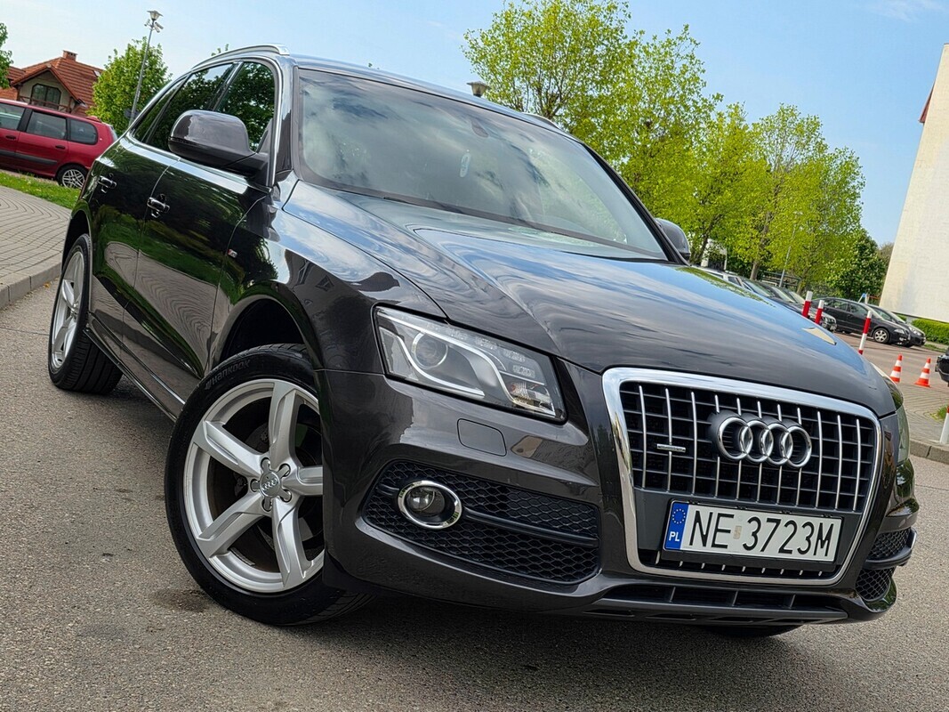 Elbląg Audi Q5 Pełny SlineSilnik :BenzynaAutomat Napęd Quattro 4x4Ledy Bi-xenon Sportsize SkóryZarejestrowany!