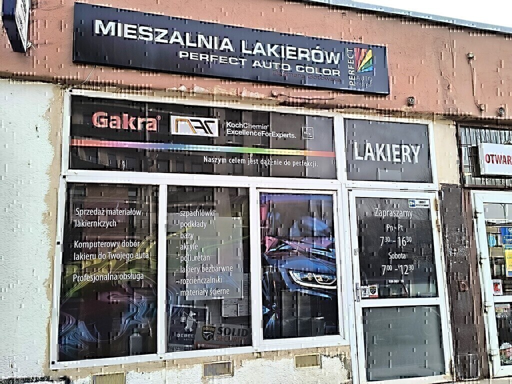 Elbląg PERFECT AUTO COLOR! ZAPRASZAMY!MIESZALNIA LAKIERÓW SAMOCHODOWYCH I PRZEMYSŁOWYCH. DeBeer, Valspar, ProsprayFARBY