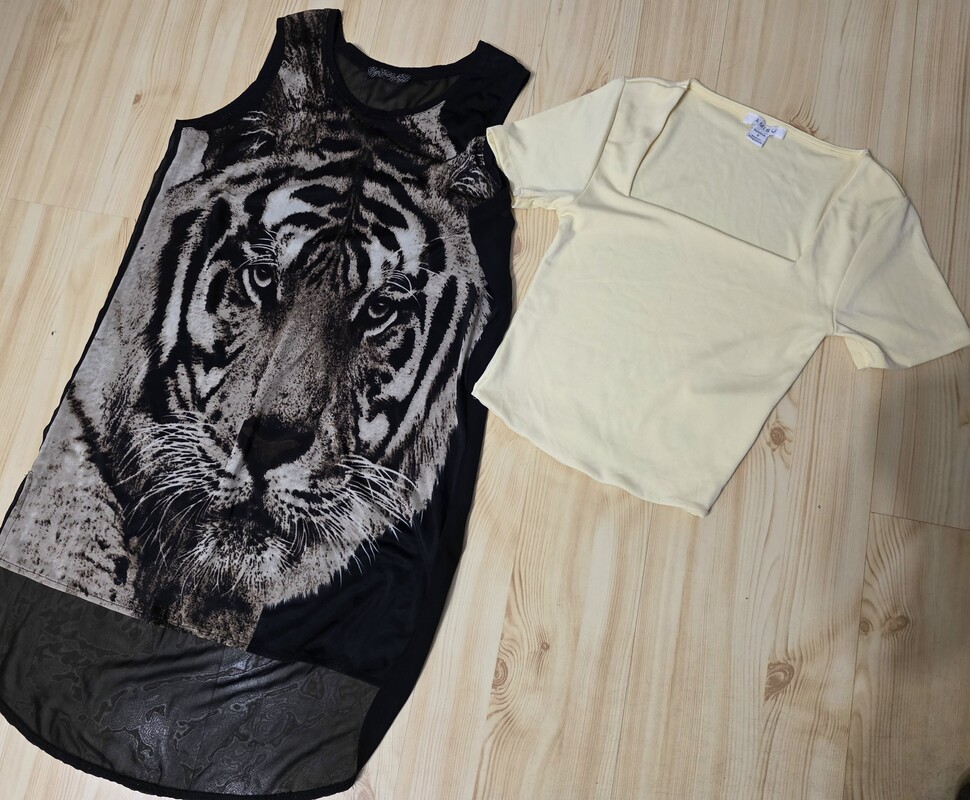Elbląg 3duze torby ciuchów damskich rozm XS-S, są spodnie, jeansy, sweterki, dresy, krótkie t-shirty, koszulki,
