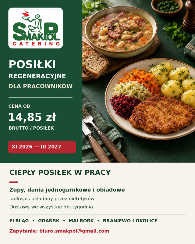 Elbląg Sezon na ciepłe posiłki regeneracyjne coraz bliżej!