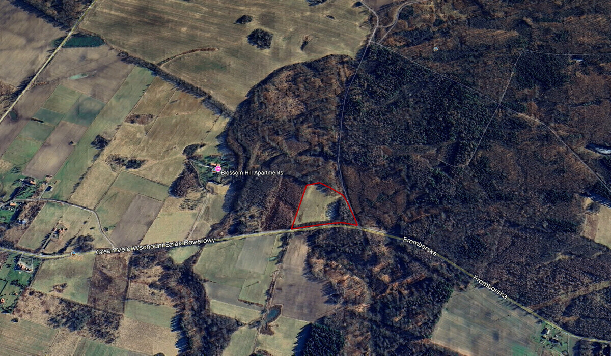 Elbląg Działka rolna w Łęczu- super lokalizacja, przy glownej ulicy!