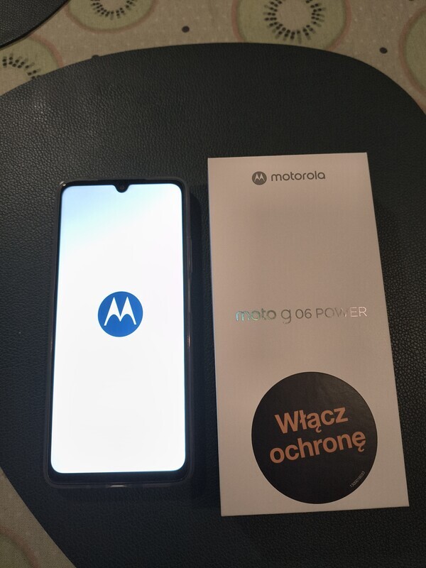 Elbląg Smartfon Motorola g 06 POWER /ANDROID nowy niebieski)w etui. 
. CENA W SKLEPIE 399ZL