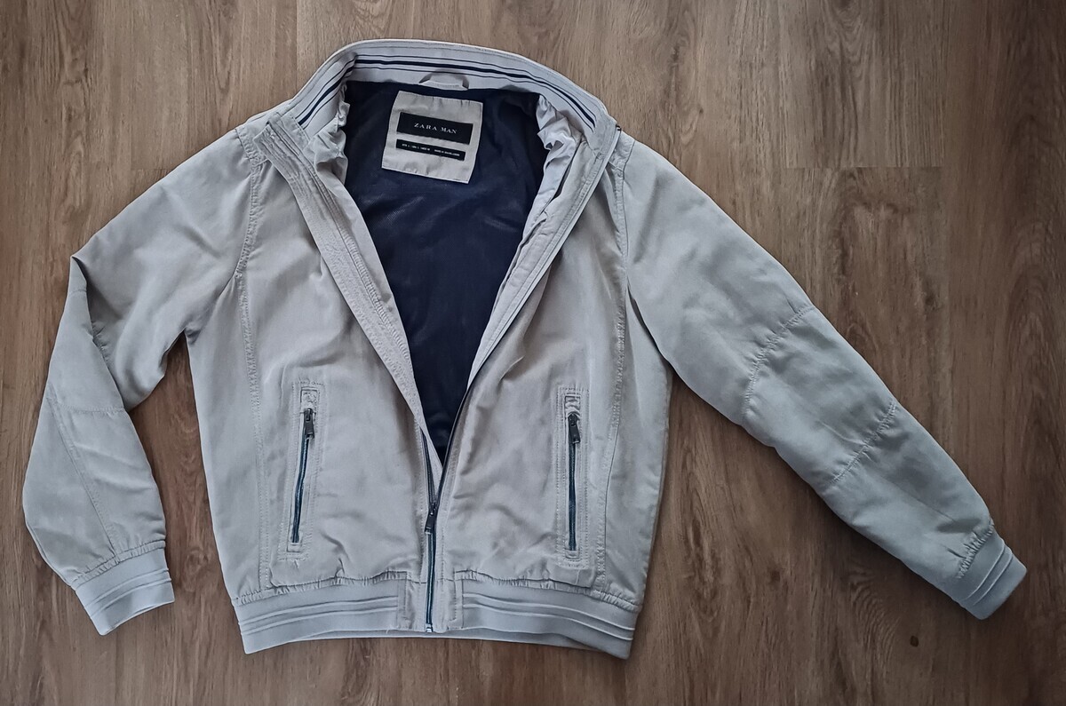 Elbląg NOWA kurtka męska ZARA MAN wiosna rozmiar L materiał miekki, przyjemny, meszek, zamsz