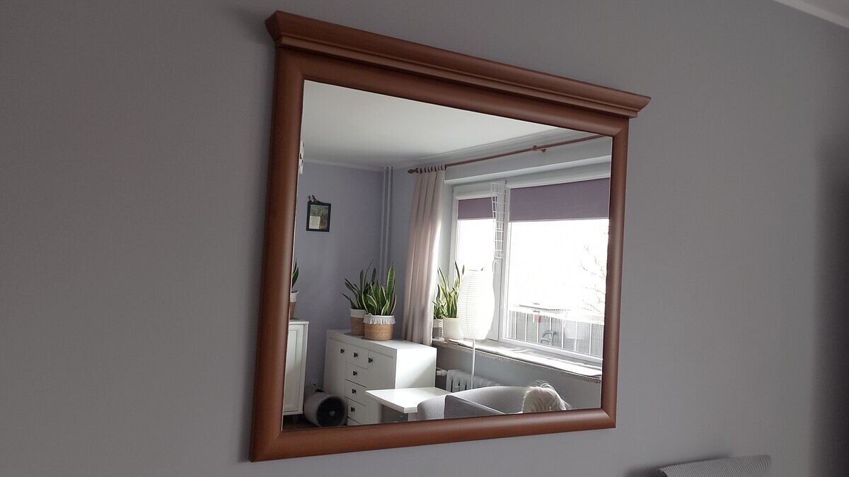 Elbląg Oddam lustro szer. 120 wys. 96 cm za żwirek  dla kota  kukurydziany Benek  1 worek 4,4 kg