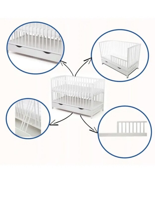 Elbląg Sprzedam w bardzo dobrym stanie łóżeczko dziecięce 2w1 z materacem. 
Łóżeczko posiada dodatkową BARIERKĘ