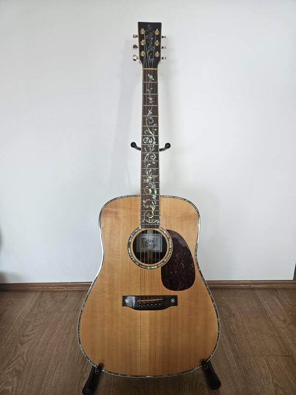 Elbląg Wyjątkowa gitara elektroakustyczna Baton Rouge Z-LTD-052 limitowana edycja. Rok prod.2006. Inkrustowana masą