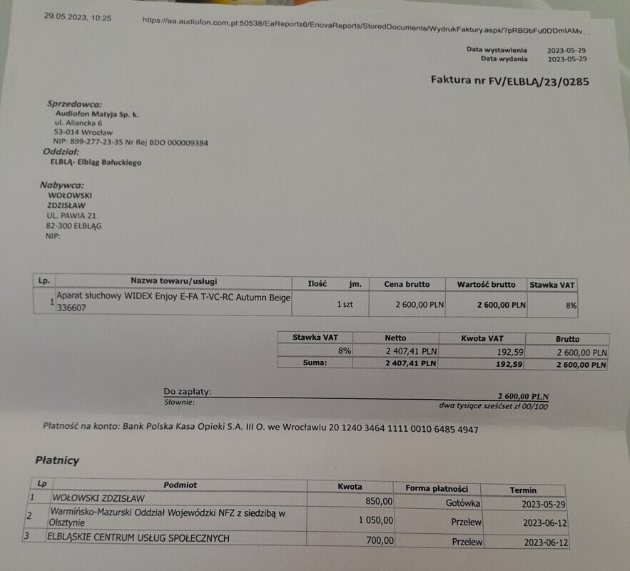 Elbląg Sprzedam za pół ceny aparat słuchowy 
Kosztował 2600 w pełni sprawny gwarancja faktura zakupu itp dla poważnie