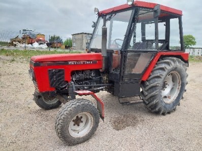 Elbląg Sprzedam ciągnik zetor 5718,rok 1982,sprawny, zarejestrowany, z tyłu nowe opony 16.9x28,wspomaganie kierownicy,