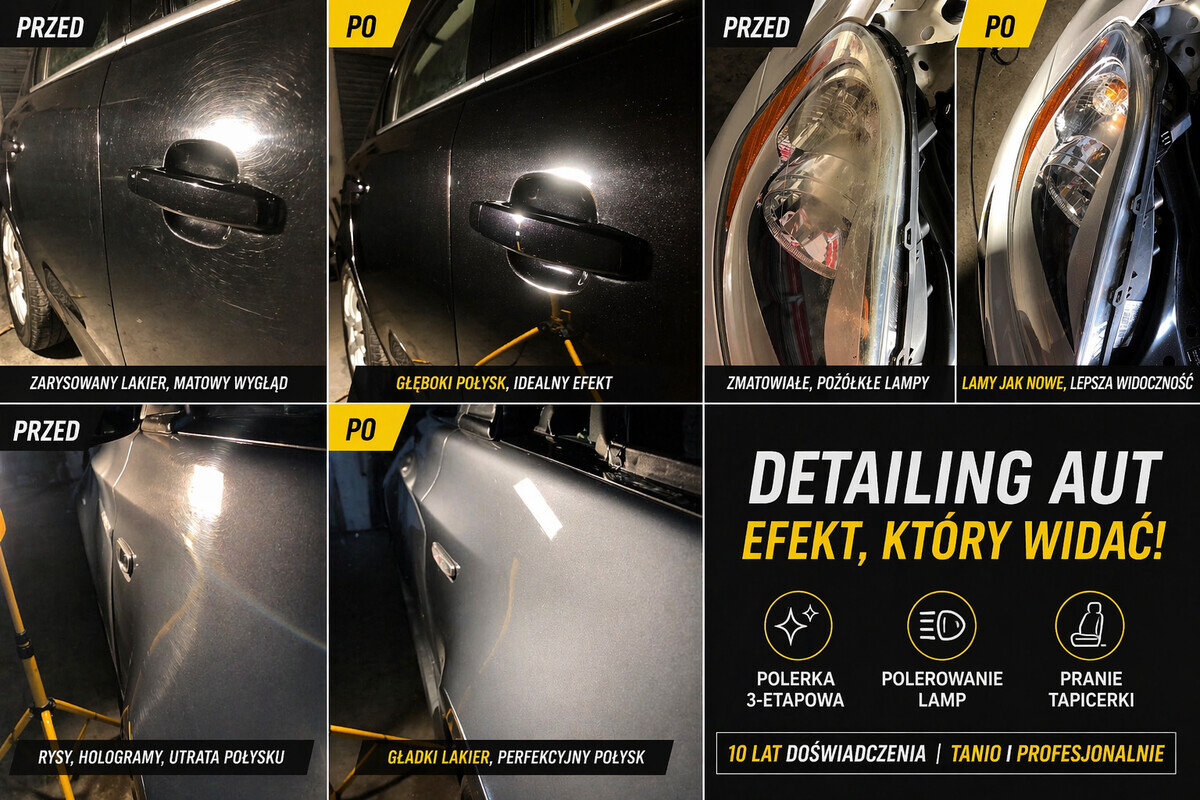 Elbląg 👉 PROFESJONALNY DETAILING | POLERKA 3-ETAPOWA | PRZYGOTOWANIE AUT POD SPRZEDAŻ | 10 LAT PRAKTYKI