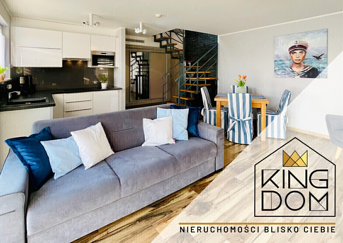 Elbląg KINGDOM NIERUCHOMOŚCI BLISKO CIEBIEKLIMATYZOWANY, NOWOCZESNY APARTAMENTUSYTUOWANY NA DWÓCH POZIOMACH, Z DUŻYM