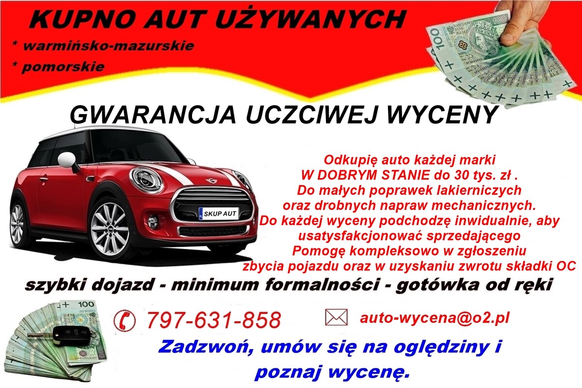 Elbląg . . SKUP AUT WYMIEŃ AUTO ZA GTÓWKĘ&nbsp; SKUP AUT WYMIEŃ AUTO ZA GTÓWKĘ