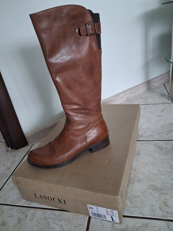 Elbląg Buty damskie kozaczki Lasocki roz. 38.Stan bdb. Kupione za 329zł( zalozone kilka razy) sorzedam za 140zł