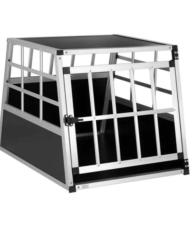 Elbląg Na sprzedaż klatka do samochodu Juskys Aluminiowy Transporter dla psa XXL 65 x 91 x 69 cm 
Odbiór osobisty