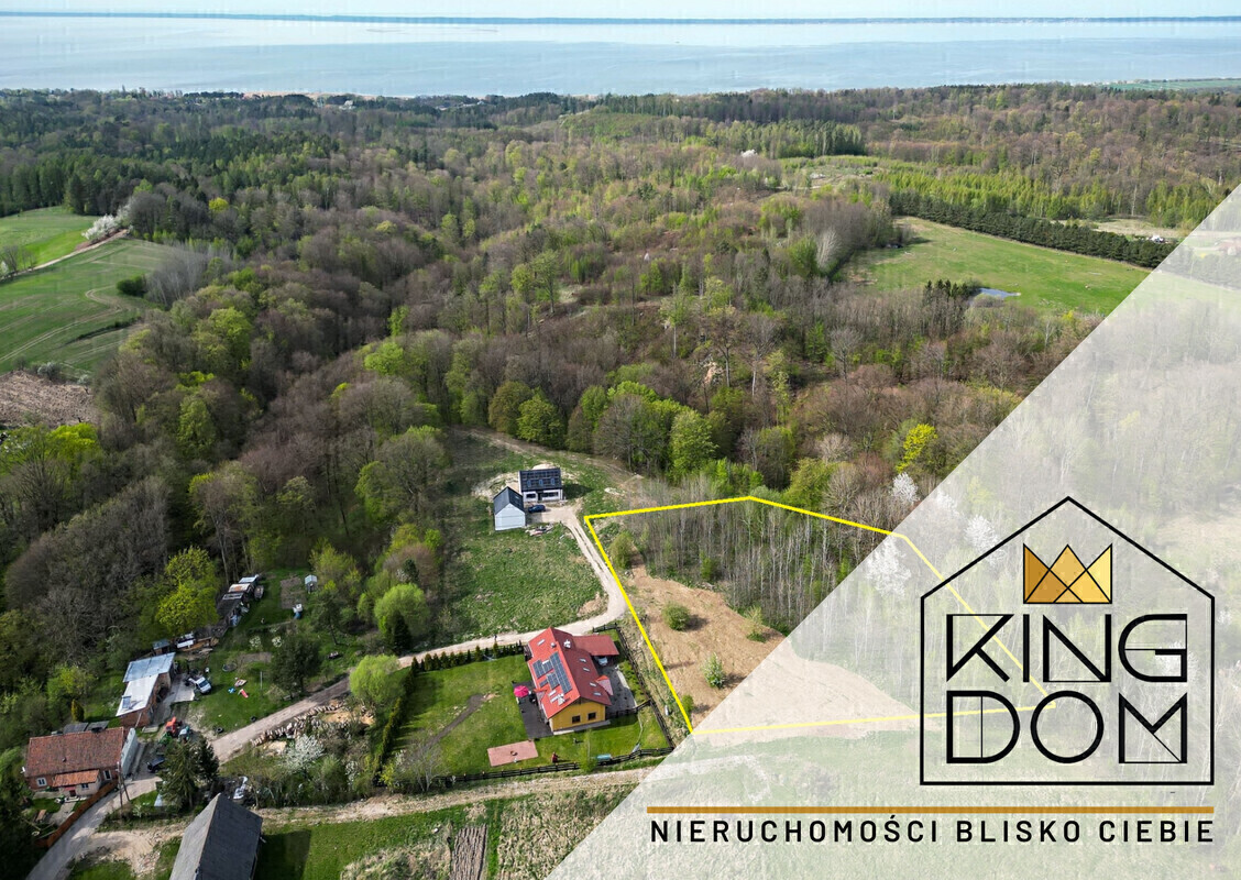 Elbląg KINGDOM NIERUCHOMOŚCI BLISKO CIEBIEDUŻA DZIAŁKA POD ZABUDOWĘ DOMU JEDNORODZINNEGOW MIEJSCOWOŚCI ŁĘCZENAD
