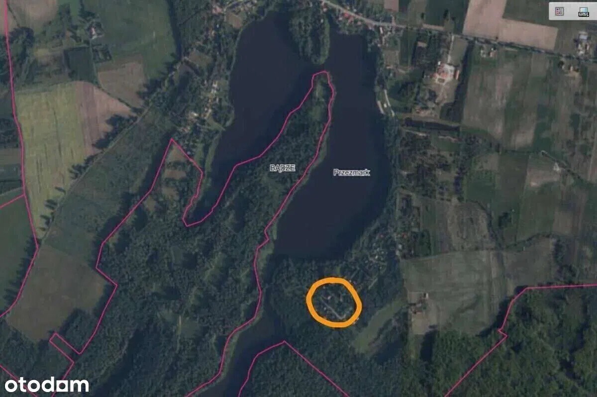 Elbląg Działka nad jeziorem, Przezmark gm. Stary Dzierzgoń