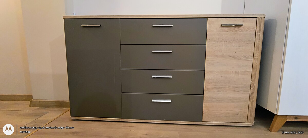Elbląg Sprzedam meble komoda + wersalka, transport we własnym zakresie