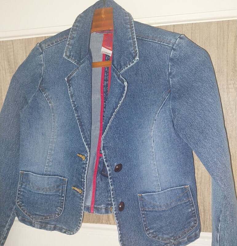 Elbląg Do sprzedania marynarka jeans dla dziewczynki na 1.46cm