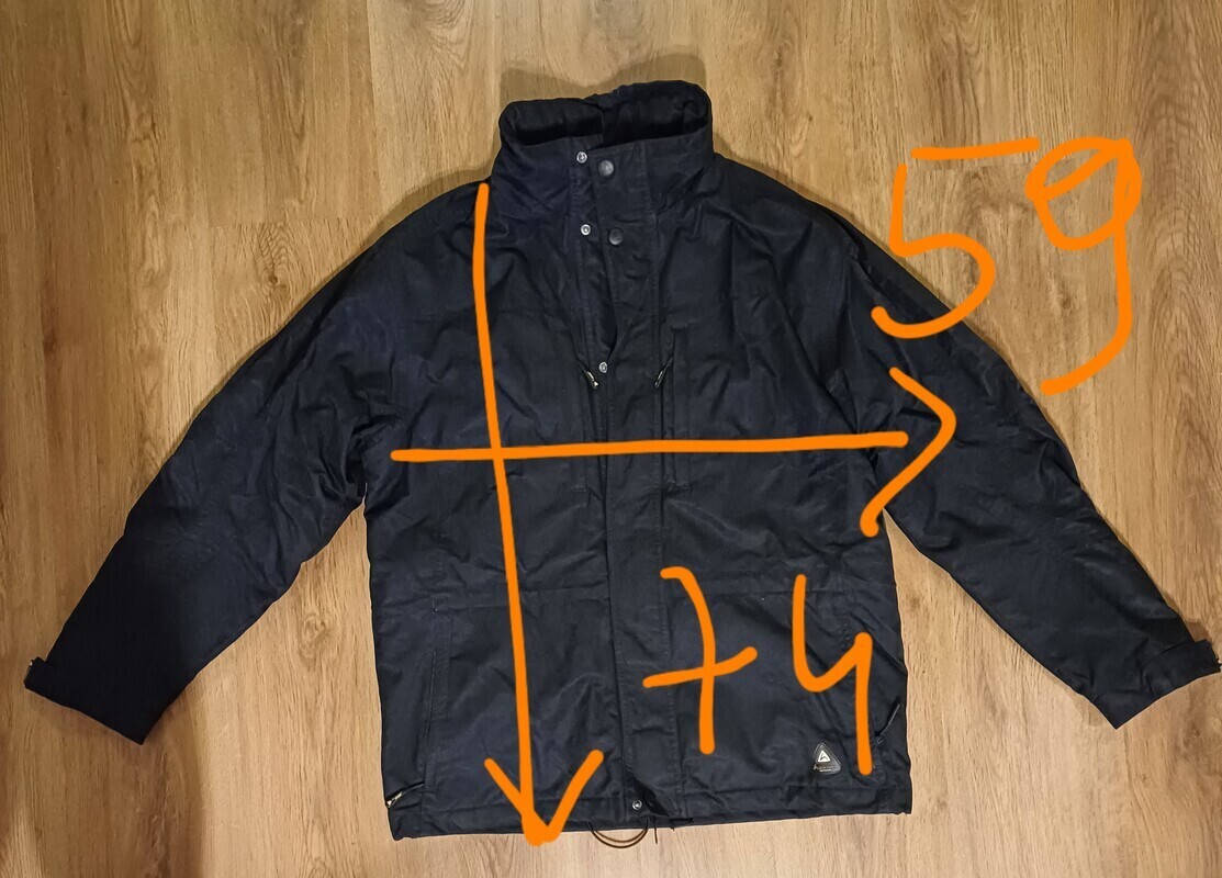 Elbląg Kurtka męska trekkingowe 3w1 kurtka, odpinany polar, z polaru odpinane rękawy - kamizelka, rozmiar M, stan