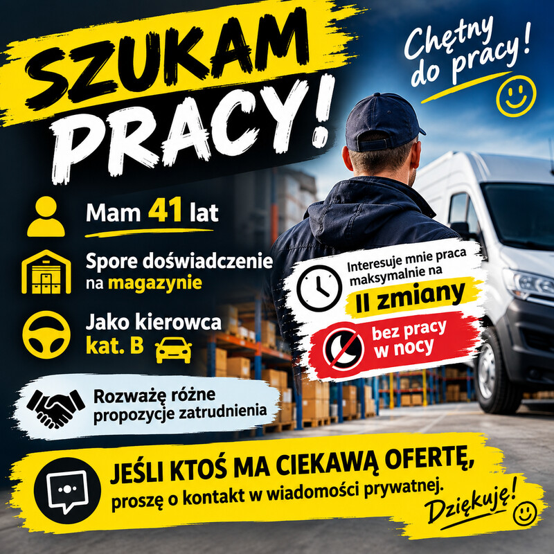 Elbląg Szukam Pracy!!!