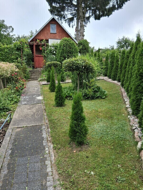 Elbląg Sprzedam działkę ROD SKOWRONEK ul. Okrężna. Na działce jest woda i prąd. Altana zadbana nowy dach więcej